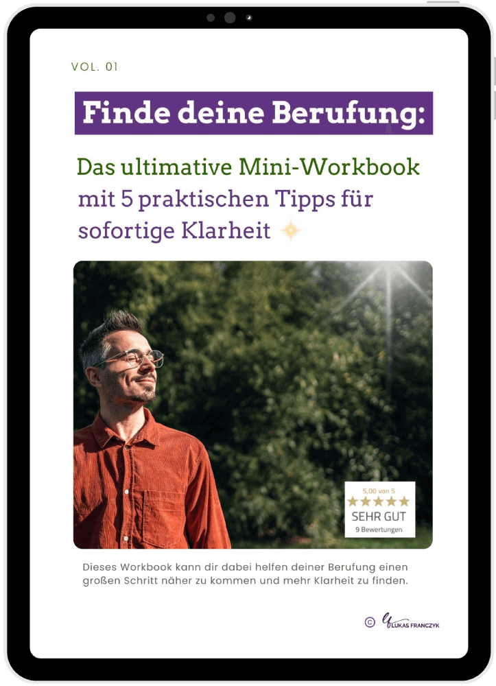 Cover des Workbooks Wie finde ich meine Berufung